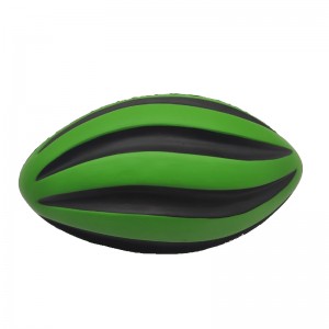 7 inch PU Foam Anti Stress Ball Spiral Foam Football With Custom Logo