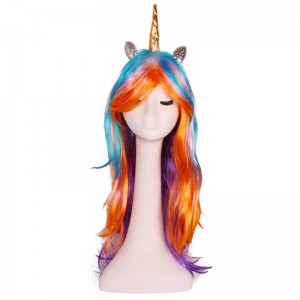 Pony Little Horse Cosplay Wig Kids Girls Birthday Party Halloween Play Wigs Drop Shipping for Kid