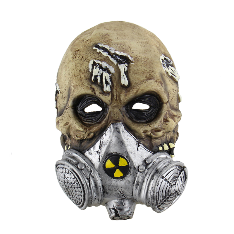 Recuzită pentru costume înfricoșătoare zombie cosplay însângerat latex mască de gaz completă pentru favoruri de petrecere de Halloween 2023 Noua imagine recomandată de Halloween