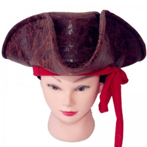 Halloween decorations Brown Pirates of the Caribbean cosplays stage show theme party hats