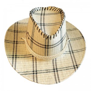 wholesale unisex sombreros Custom Logo Man Wide Brim Rush grass Lifeguard Beach Straw Hat