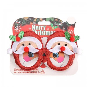 Regalo di Natale 2023 Occhiali per i zitelli Occhiali di Natale per adulti Fornitore di decorazioni di pupazzi di neve Occhiali da festa d'alpi