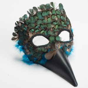 New design steampunk style spiked mask for halloween & parties hot seller party mask with spikes silver copper gold mask