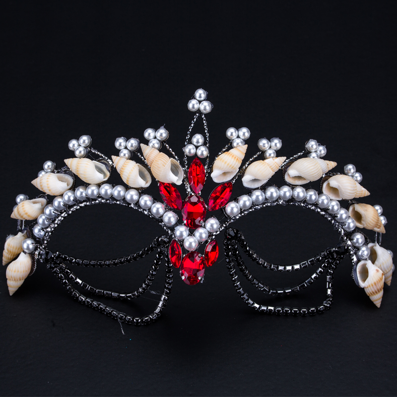 Bridal Full Rhinestone Crystal Fancy Masquerade Eye Mask for Halloween Featured Image