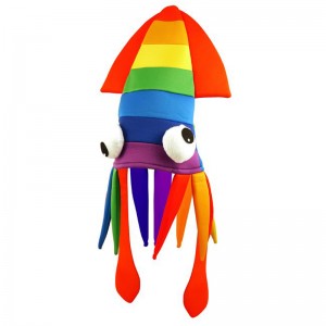 Costume Party Accessories Ocean Sea Animal Rainbow Squid Hat