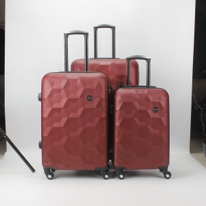 Moekujundusega reisipagasi ABS-materjalist kärukohver reisimiseks tööreisiks