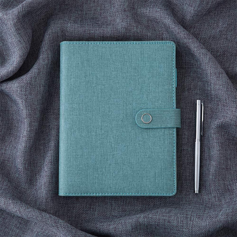 Spiralni usnjeni dnevnik, pisalni zvezek, 6 blokov za dnevnike z obročkom, ki jih je mogoče ponovno napolniti
