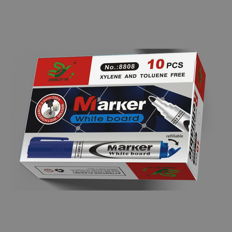 INK Premium Refillable White Board Marker Pens 4 ສີ ເຊັດແຫ້ງ ຄຸນະພາບສູງ