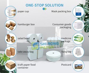 Rotlle de paper per a tassa de paper d'aliments recoberts de PE Preu estàndard de fàbrica