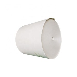 Awọn oniṣowo Osunwon ti China Paper Cup Paper Custom Print Raw Material of Single Side PE Bowe Paper in Roll