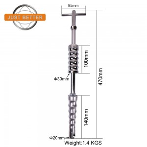Dent Repair Removal Dent Puller Slide Hammer With Glue Tabs Kit