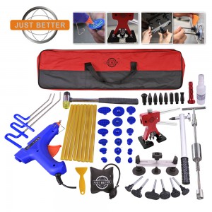 Paintless Dent Removal Kit With Rubber Tabs Glue Gun Car Tool Kit