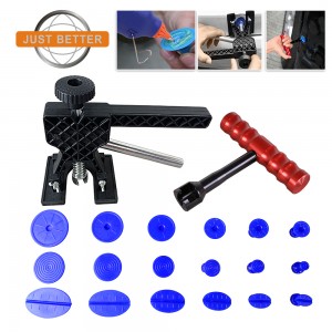 Paintless Dent Repair Puller Kits Mini Dent Lifter with 18PCS Different Size Tabs Suction Cup and Mini T Puller Dent Removal Tools