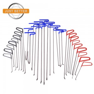 30pcs Professional Hook Push Rods Kit for Paintless Auto Body Dent Removal