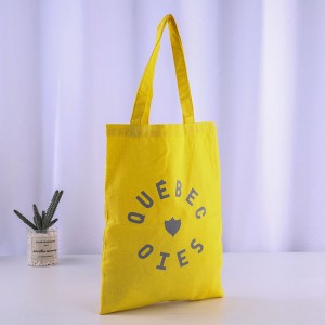 Beg beli-belah tote Logo Tersuai Murah Beg kanvas beg kapas dengan logo