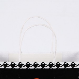 Logo-ul mărcii de cadouri personalizate Luxury Boutique Geantă de cumpărături pentru cadouri din hârtie stratificată cu imprimeu de siglă