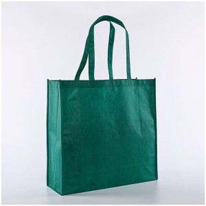 Custom print supermarket grocery promotion shopping non woven carry bag without lamination