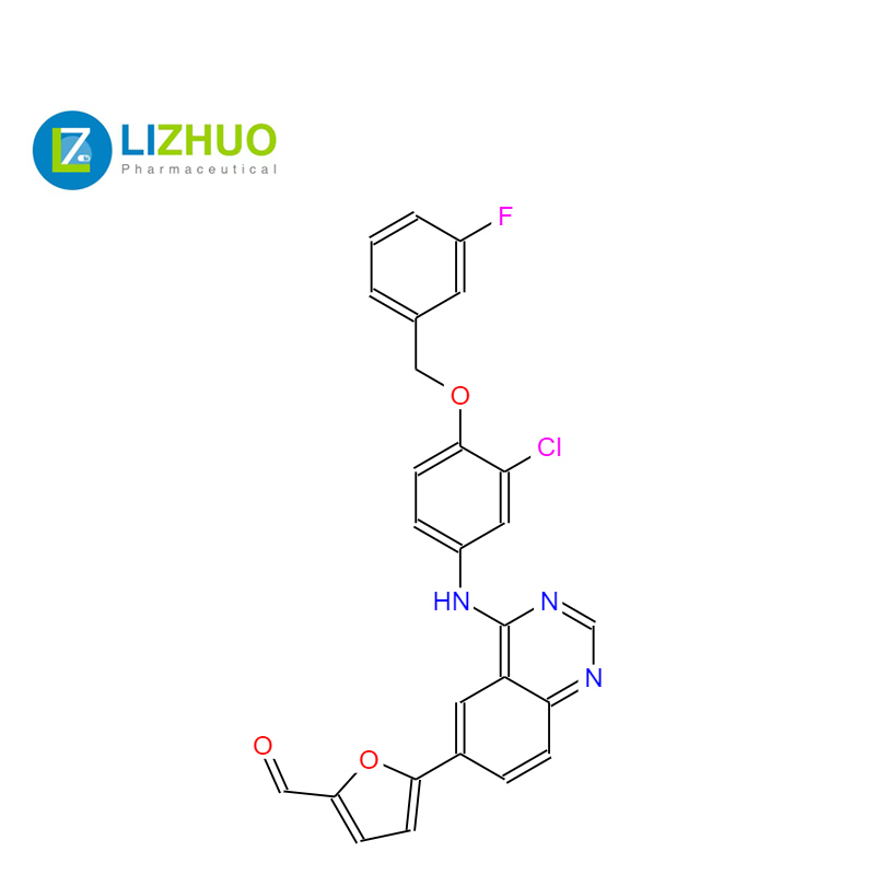 5-[4-((3-Хлоро-4-((3-фторбензил)окси)фенил)амин)киназолин-6-ил]-2-фуралдегид CAS NO.231278-84-5