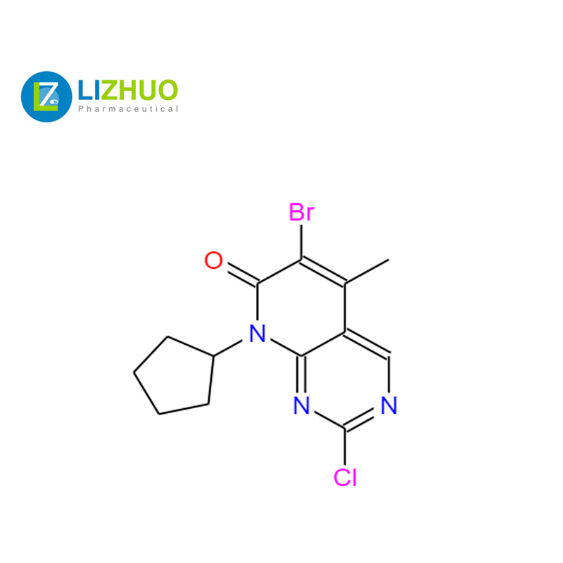 6-broMo-2-kloro-8-siklopentil-5-Metilpirido[2,3-d]piriMidin-7(8H)-bir CAS NO.1016636-76-2