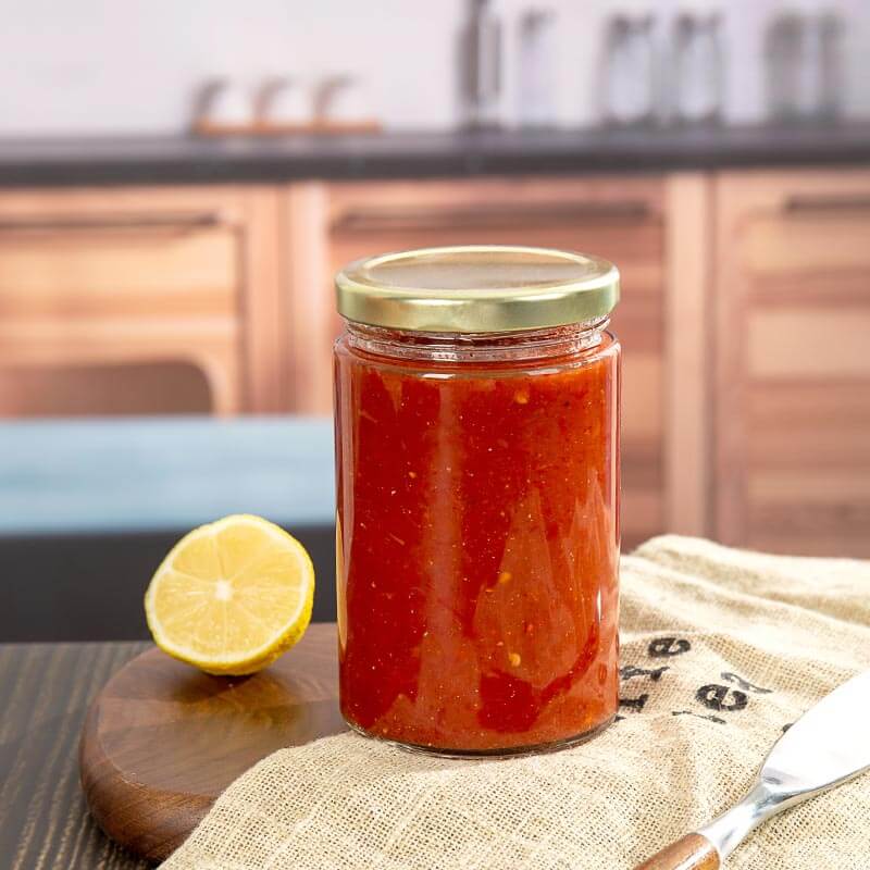 Airtight Chilli Sauce Ketchup Glass Ergo Jar for Sale