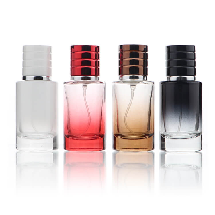 50ml Ombre Cylinder Fine Mist Spray Glass Perfume Bottle