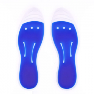 Factory Liquid Cooling Blue Transparent Gel Massaging Insoles