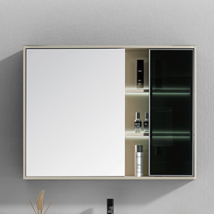hotelski moderni dizajn kupaonski ormarić za ogledalo sa svjetlom pvc kupaonski ormarić za odlaganje samostojeći kupaonski ormarić