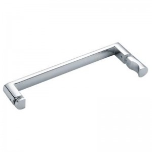 chrome shower door handle sliding door handle hardware of bathroom