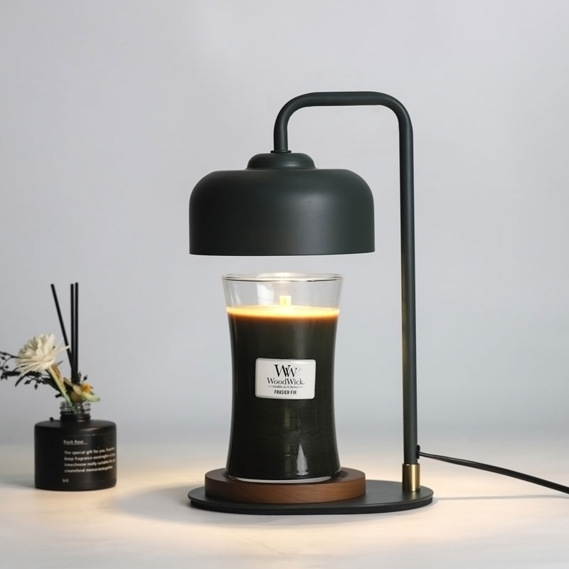 Lampa za grijanje svijeća s timerom, kompatibilna sa svijećama u staklenkama, grijač za svijeće s mogućnošću prigušivanja, metalni gornji grijač za svijeće sa žaruljama GU10 za mirisne svijeće