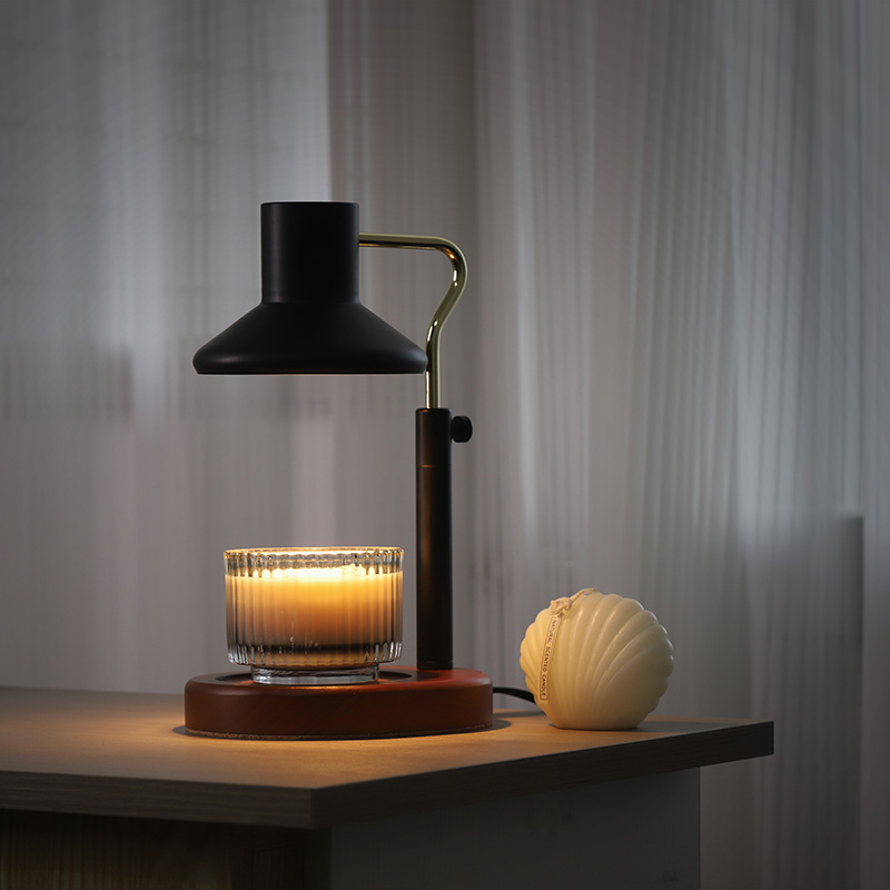 Lampe chauffe-bougie avec minuterie 2h/4h/8h, lampe bougie à intensité  variable avec 2 ampoules, cadeau pour femme, lampe à fondre électrique