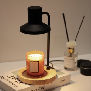 Nordic Rubber Wood Electric Candle Warmer Lamp