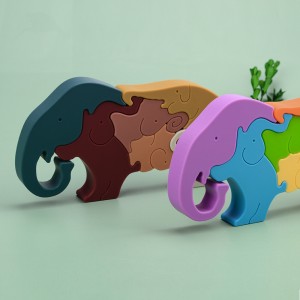 Hryzátko Bpa Free Baby prírodný kaučuk v tvare slona Silikónové stohy pre bábätká