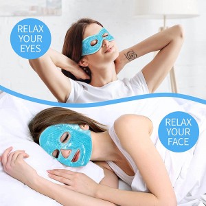 Senwo Beauty Supplies odos priežiūros veido šalto kompreso daugkartinio naudojimo gelio ledo karoliukai veido miegančių akių kaukių paketas