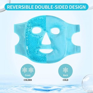 Senwo Beauty Supplies Fikarakarana hoditra tarehy Cold Compress Reusable Gel Ice Beads Facial Mask Mask Matory