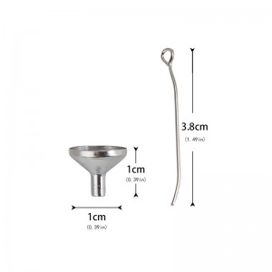Stainless Steel Mini Small Mouth Funnel Filler Kit Tool For Cremation Necklace Ash Urn Pendant Jewelry Accessories
