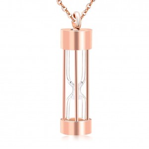Unisex Religious Time Memory Hourglass Glass Cremation Jewelry Urn Necklace for Ashes Urn Cremation Jewelry Keepsake Memory