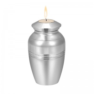 Stainless Steel Fashion Candlestick Ashes Urn Keepsake Candle Hold Cremation