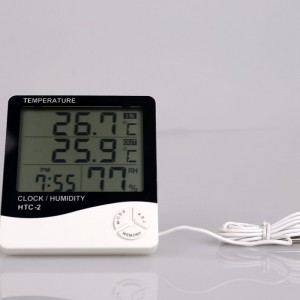 Temperature and humidity measuring instrument with wire HTC-2