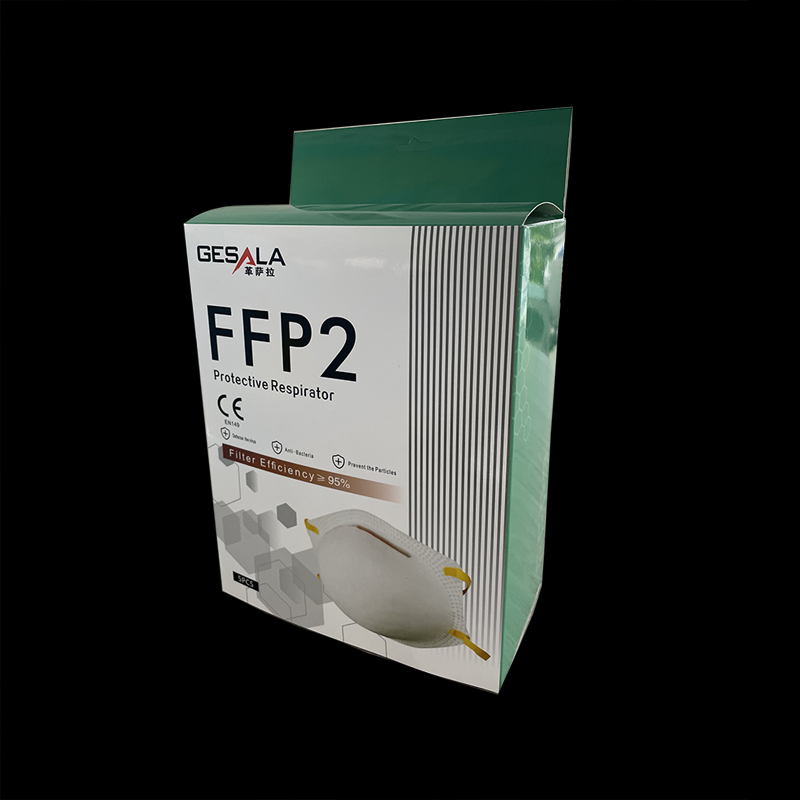 FFP2 Cup-Shaped Respirator With Yellow Straps Featured Image