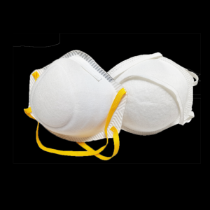 FFP2 Cup-Shaped Respirator With Yellow Straps