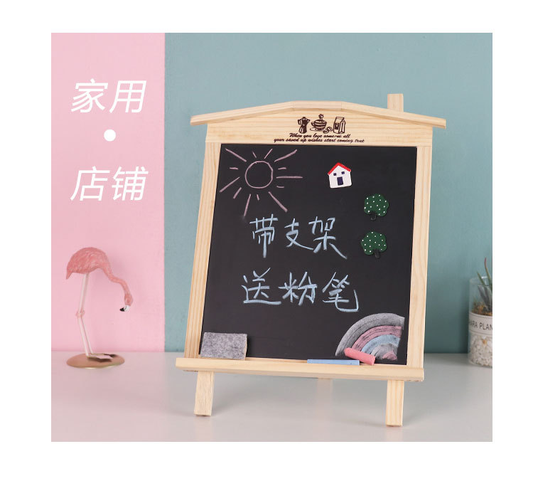 Wholesale creative wooden blackboard can be hung message board children creative gift writing small blackboard