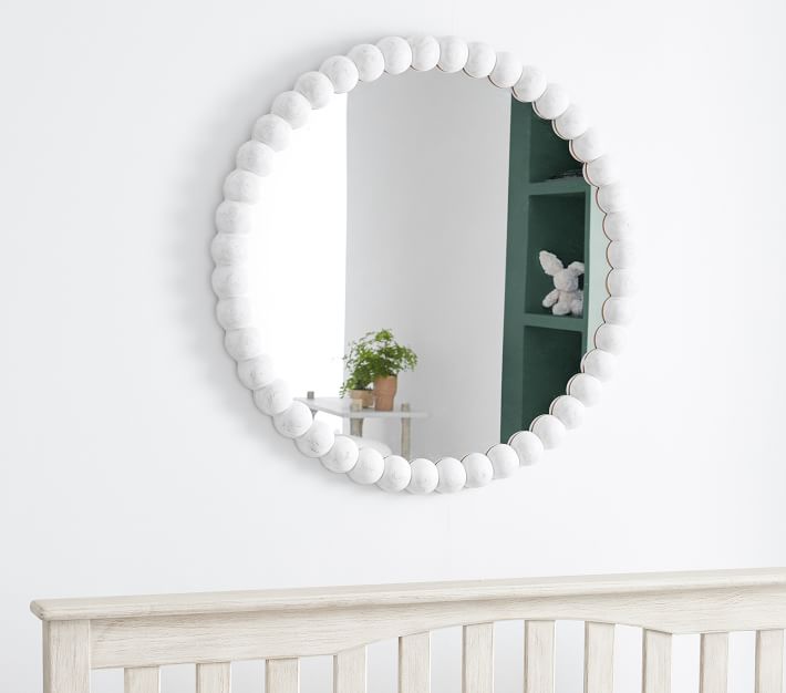 new design bead frame Wall moon mirror Home Decor-Welcome customized any mirror