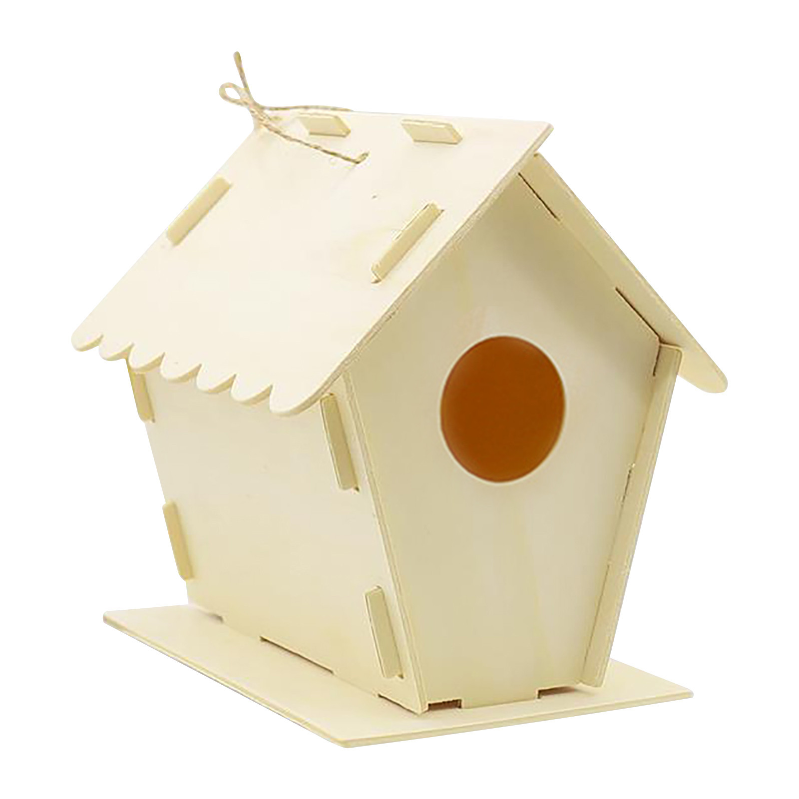 Wooden DIY birdhouse Art Craft Wood Toys 3D Painting Bird House For Kid Children Education for outdoor