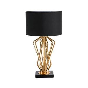 Stylish modern metal bedside table lamp factory direct wholesale cordless chandelier table lamp