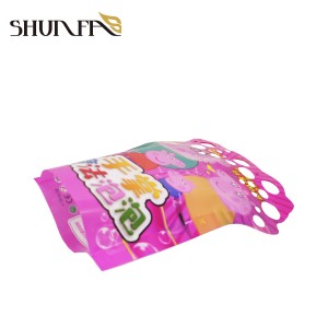 ຂາຍສົ່ງ Custom Design Special Shape Pouch Cartoon Bubble Toy Packaging Bag