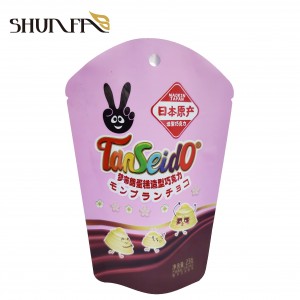 Speciale vorm Stand-up Pouch Chocolade Snoep Snack Voedsel Verpakking Mylar Bag