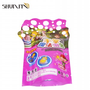 Wholesale Custom Design Special Shape Pouch Cartoon Bubble Toy Packaging Bag