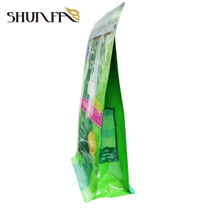 Συσκευασία τροφών για κατοικίδια Rabbits Πλαστική σακούλα με φερμουάρ με επίπεδη στεγανοποίηση οκτώ πλευρών