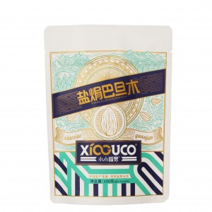 ការវេចខ្ចប់អាហារដែលអាចបត់បែនបានដែលផលិតតាមបំណង ក្រោកឈរឡើង Spice Nut Tea Plastic Coffee Zipper Bag