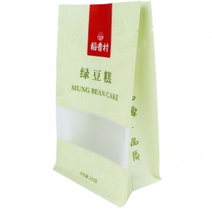 Eight-Side Sealing Snack Packaging Flat Bottom Food Packing Bag